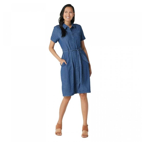 Brooke Shields Dresses & Skirts - NWT Brooke Shields Denim Shirt Dress 4 Blue